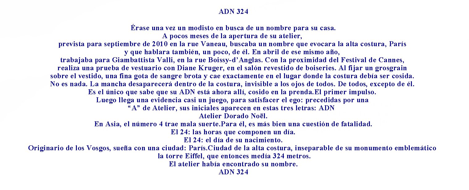 ADN324 Historia Noel Dorado